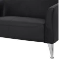 ΚΑΝΑΠΕΣ 2ΘΕΣΙΟΣ KIANA HM3122.21 ΜΕ ΜΑΥΡΟ PU 130x75x71 εκ.