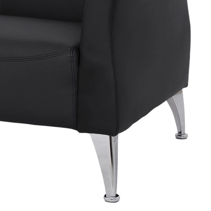ΚΑΝΑΠΕΣ 2ΘΕΣΙΟΣ KIANA HM3122.21 ΜΕ ΜΑΥΡΟ PU 130x75x71 εκ.