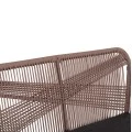 ΚΑΝΑΠΕΣ 2ΘΕΣΙΟΣ MYRTIA HM5550.12 AΛΟΥΜΙΝΙΟ ΑΝΘΡΑΚΙ--ΜΠΕΖ TESLIN ΣΧΟΙΝΙ 123x61x90Υεκ.