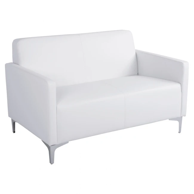 ΚΑΝΑΠΕΣ 2ΘΕΣΙΟΣ NELLIE HM3159.22 ΜΕ ΛΕΥΚΟ PU 113x71x71Υ εκ.