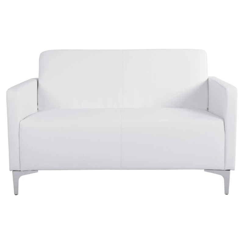 ΚΑΝΑΠΕΣ 2ΘΕΣΙΟΣ NELLIE HM3159.22 ΜΕ ΛΕΥΚΟ PU 113x71x71Υ εκ.