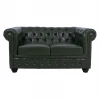 ΚΑΝΑΠΕΣ 2ΘΕΣΙΟΣ T.CHESTERFIELD HM3010.08 ΤΕΧΝΟΔΕΡΜΑ ΚΥΠΑΡΙΣΣΙ 150x90x72 εκ.