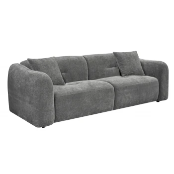 ΚΑΝΑΠΕΣ 3-ΘΕΣΙΟΣ JUNOA HM3333.01 ΓΚΡΙ ΥΦΑΣΜΑ 228x89x74Υεκ