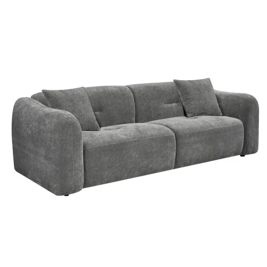 ΚΑΝΑΠΕΣ 3-ΘΕΣΙΟΣ JUNOA HM3333.01 ΓΚΡΙ ΥΦΑΣΜΑ 228x89x74Υεκ