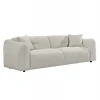 ΚΑΝΑΠΕΣ 3-ΘΕΣΙΟΣ JUNOA HM3333.02 ΕΚΡΟΥ ΥΦΑΣΜΑ 228x89x74Υεκ