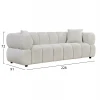ΚΑΝΑΠΕΣ 3-ΘΕΣΙΟΣ NORIKA HM3331.02 ΕΚΡΟΥ ΥΦΑΣΜΑ 220x88x85Υεκ.