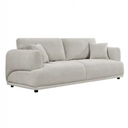 ΚΑΝΑΠΕΣ 3-ΘΕΣΙΟΣ STRUCTO HM3329.02 ΑΝΟΙΧΤΟ ΜΠΕΖ ΥΦΑΣΜΑ 227x94x88Υεκ.