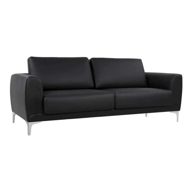 ΚΑΝΑΠΕΣ 3ΘΕΣΙΟΣ KENZIE HM3121.31 ΜΕ ΜΑΥΡΟ PU 190x81x81 εκ.