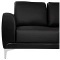 ΚΑΝΑΠΕΣ 3ΘΕΣΙΟΣ KENZIE HM3121.31 ΜΕ ΜΑΥΡΟ PU 190x81x81 εκ.