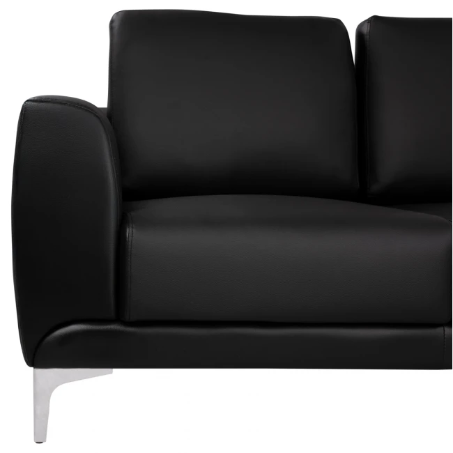 ΚΑΝΑΠΕΣ 3ΘΕΣΙΟΣ KENZIE HM3121.31 ΜΕ ΜΑΥΡΟ PU 190x81x81 εκ.