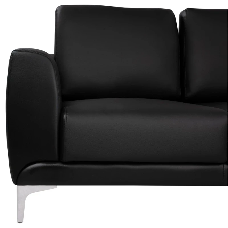 ΚΑΝΑΠΕΣ 3ΘΕΣΙΟΣ KENZIE HM3121.31 ΜΕ ΜΑΥΡΟ PU 190x81x81 εκ.