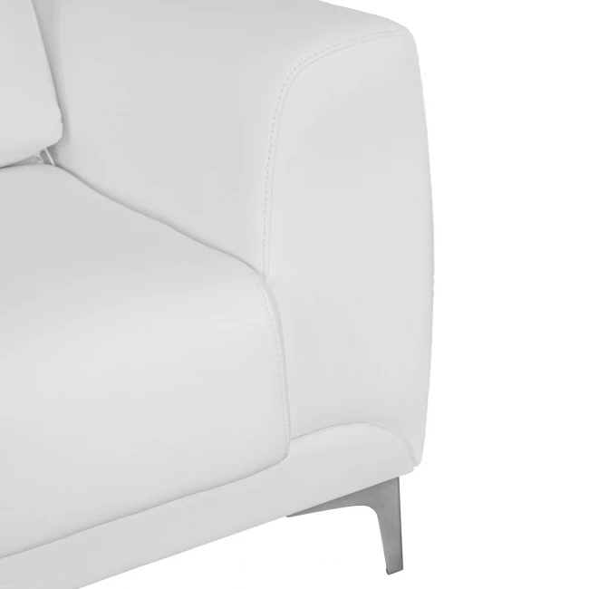 ΚΑΝΑΠΕΣ 3ΘΕΣΙΟΣ KENZIE HM3121.32 ΜΕ ΛΕΥΚΟ PU 190x81x81 εκ.