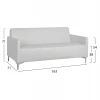 ΚΑΝΑΠΕΣ 3ΘΕΣΙΟΣ NELLIE HM3159.32 ΜΕ ΛΕΥΚΟ PU 163x71x71Υ εκ.