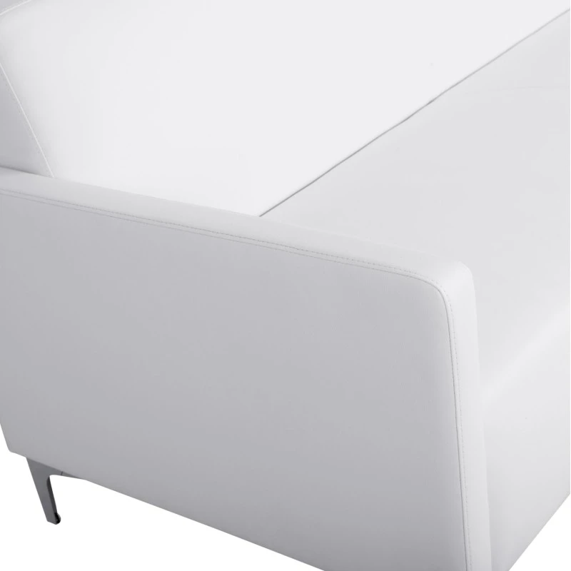 ΚΑΝΑΠΕΣ 3ΘΕΣΙΟΣ NELLIE HM3159.32 ΜΕ ΛΕΥΚΟ PU 163x71x71Υ εκ.