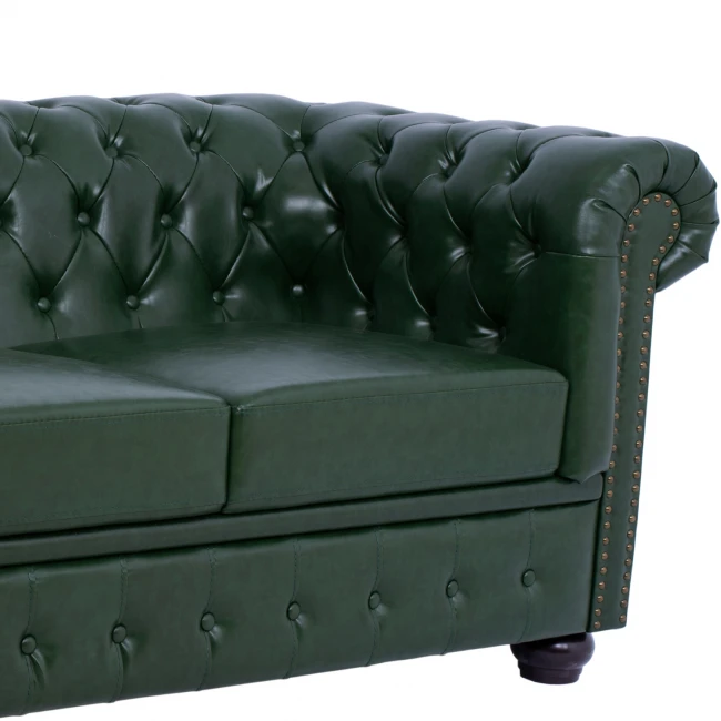 ΚΑΝΑΠΕΣ 3ΘΕΣΙΟΣ T.CHESTERFIELD HM3009.08 ΤΕΧΝΟΔΕΡΜΑ ΚΥΠΑΡΙΣΣΙ 208x90x73 εκ.