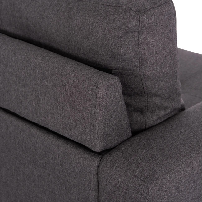 ΚΑΝΑΠΕΣ ΑΝΑΣΤΡΕΨΙΜΗ ΓΩΝΙΑ HM3004.02 ΜΕ ΓΚΡΙ ΥΦΑΣΜΑ 205X140X87Y εκ.