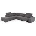 ΚΑΝΑΠΕΣ ΑΡΙΣΤΕΡΗ ΓΩΝΙΑ 5Θ ΜΕ RECLINE LUNARIS HM3316.01L ΓΚΡΙ ΥΦΑΣΜΑ 307x267x94Yεκ