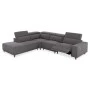 ΚΑΝΑΠΕΣ ΑΡΙΣΤΕΡΗ ΓΩΝΙΑ 5Θ ΜΕ RECLINE LUNARIS HM3316.01L ΓΚΡΙ ΥΦΑΣΜΑ 307x267x94Yεκ