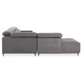 ΚΑΝΑΠΕΣ ΑΡΙΣΤΕΡΗ ΓΩΝΙΑ 5Θ ΜΕ RECLINE LUNARIS HM3316.01L ΓΚΡΙ ΥΦΑΣΜΑ 307x267x94Yεκ