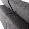 ΚΑΝΑΠΕΣ ΑΡΙΣΤΕΡΗ ΓΩΝΙΑ 5Θ ΜΕ RECLINE LUNARIS HM3316.01L ΓΚΡΙ ΥΦΑΣΜΑ 307x267x94Yεκ