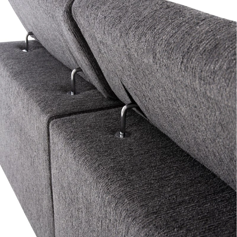 ΚΑΝΑΠΕΣ ΑΡΙΣΤΕΡΗ ΓΩΝΙΑ 5Θ ΜΕ RECLINE LUNARIS HM3316.01L ΓΚΡΙ ΥΦΑΣΜΑ 307x267x94Yεκ