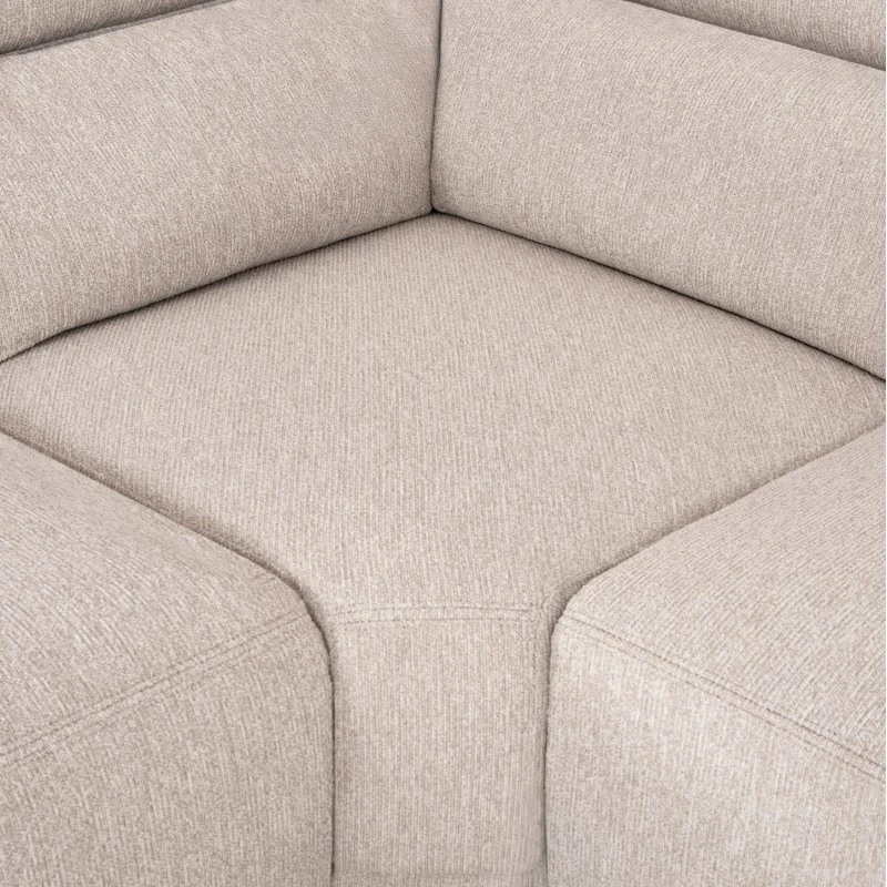 ΚΑΝΑΠΕΣ ΑΡΙΣΤΕΡΗ ΓΩΝΙΑ 5Θ ΜΕ RECLINE LUNARIS HM3316.02L ΕΚΡΟΥ ΥΦΑΣΜΑ 307x267x94Yεκ