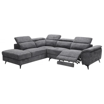 ΚΑΝΑΠΕΣ ΑΡΙΣΤΕΡΗ ΓΩΝΙΑ-ΑΝΑΚΛΙΣΗ & ΑΠΟΘ.ΧΩΡΟΣ-RESTRO HM3339.01L ΓΚΡΙ ΥΦΑΣΜΑ 284x224x76Υεκ