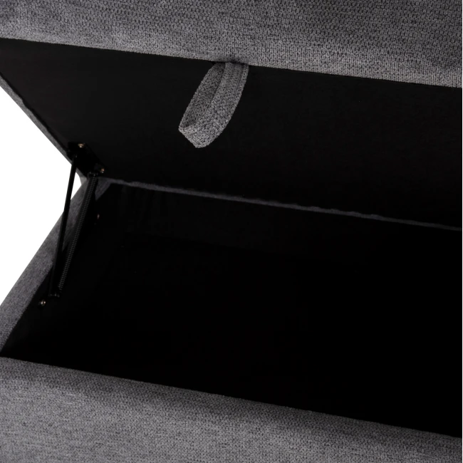 ΚΑΝΑΠΕΣ ΑΡΙΣΤΕΡΗ ΓΩΝΙΑ SYNTHIA HM3308.03L ΑΝΑΚΛΙΣΗ & ΑΠΟΘ.ΧΩΡΟΣ--ΓΚΡΙ 245x170x98Υεκ