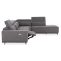 ΚΑΝΑΠΕΣ ΔΕΞΙΑ ΓΩΝΙΑ 5Θ ΜΕ RECLINE LUNARIS HM3316.01R ΓΚΡΙ ΥΦΑΣΜΑ 307x267x94Yεκ