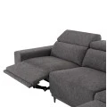 ΚΑΝΑΠΕΣ ΔΕΞΙΑ ΓΩΝΙΑ 5Θ ΜΕ RECLINE LUNARIS HM3316.01R ΓΚΡΙ ΥΦΑΣΜΑ 307x267x94Yεκ