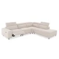 ΚΑΝΑΠΕΣ ΔΕΞΙΑ ΓΩΝΙΑ 5Θ ΜΕ RECLINE LUNARIS HM3316.02R ΕΚΡΟΥ ΥΦΑΣΜΑ 307x267x94Yεκ