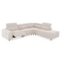 ΚΑΝΑΠΕΣ ΔΕΞΙΑ ΓΩΝΙΑ 5Θ ΜΕ RECLINE LUNARIS HM3316.02R ΕΚΡΟΥ ΥΦΑΣΜΑ 307x267x94Yεκ