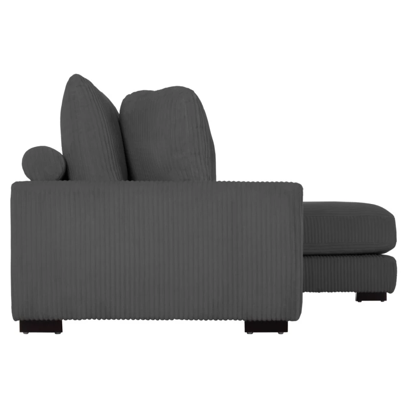 ΚΑΝΑΠΕΣ ΔΕΞΙΑ ΓΩΝΙΑ CRANFIELD HM3287.01R ΓΚΡΙ ΡΙΓΕ ΥΦΑΣΜΑ 315x167(γωνία)x67Υεκ.