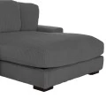 ΚΑΝΑΠΕΣ ΔΕΞΙΑ ΓΩΝΙΑ CRANFIELD HM3287.01R ΓΚΡΙ ΡΙΓΕ ΥΦΑΣΜΑ 315x167(γωνία)x67Υεκ.
