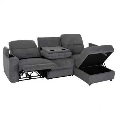 ΚΑΝΑΠΕΣ ΔΕΞΙΑ ΓΩΝΙΑ SYNTHIA HM3308.03R ΑΝΑΚΛΙΣΗ & ΑΠΟΘ.ΧΩΡΟΣ--ΓΚΡΙ 245x170x98Υεκ