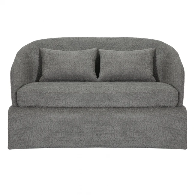 ΚΑΝΑΠΕΣ ΔΙΘΕΣΙΟΣ BEVY2 HM9678.01 ΓΚΡΙ ΜΠΟΥΚΛΕ ΥΦΑΣΜΑ-ΜΕΤΑΛΛΙΚΟΣ ΣΚΕΛΕΤΟΣ 128x72x74Υεκ.