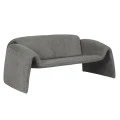 ΚΑΝΑΠΕΣ ΔΙΘΕΣΙΟΣ LAFORGE HM9680.01 ΜΕΤΑΛΛΙΚΟΣ ΣΚΕΛΕΤΟΣ-ΓΚΡΙ ΜΠΟΥΚΛΕ ΥΦΑΣΜΑ 160x80x63Υεκ.