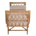 ΚΑΝΑΠΕΣ ΕΞΩΤΕΡΙΚΟΥ ΧΩΡΟΥ CHARMELLA HM9659 ΦΥΣΙΚΟ RATTAN-ΜΠΕΖ ΜΑΞΙΛΑΡΙΑ 187x69x76Yεκ.