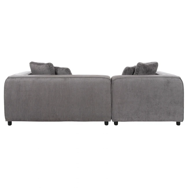 ΚΑΝΑΠΕΣ ΓΩΝΙΑ (ΑΡΙΣΤΕΡΗ) 3-ΘΕΣΙΟΣ GRACE HM3280.03L ΓΚΡΙ ΥΦΑΣΜΑ 252x160x70-90Υεκ