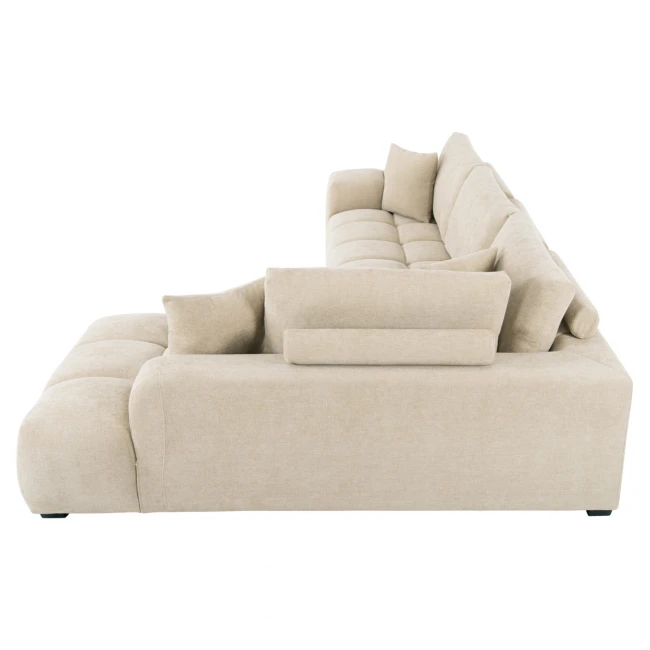 ΚΑΝΑΠΕΣ ΓΩΝΙΑ (ΔΕΞΙΑ) COVEN HM3266.01R ΕΚΡΟΥ ΥΦΑΣΜΑ 298x102-208x85Υεκ.