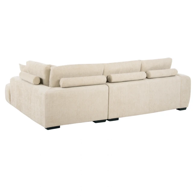 ΚΑΝΑΠΕΣ ΓΩΝΙΑ (ΔΕΞΙΑ) COVEN HM3266.01R ΕΚΡΟΥ ΥΦΑΣΜΑ 298x102-208x85Υεκ.