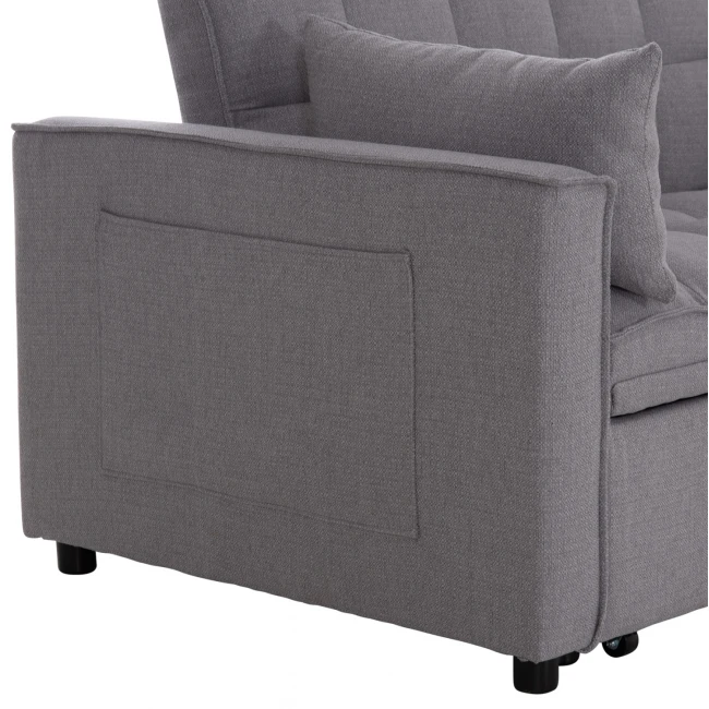 ΚΑΝΑΠΕΣ ΚΡΕΒΑΤΙ 2-ΘΕΣΙΟΣ BORG HM3289.01 ΓΚΡΙ ΥΦΑΣΜΑ 140x100x80Υεκ