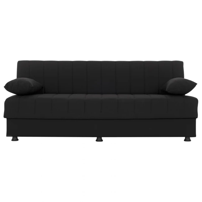 ΚΑΝΑΠΕΣ ΚΡΕΒΑΤΙ ANDRI ΤΡΙΘΕΣΙΟΣ ΜΑΥΡΟΣ HM3239.01 180x72x77 εκ.