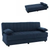 ΚΑΝΑΠΕΣ ΚΡΕΒΑΤΙ ANDRI ΤΡΙΘΕΣΙΟΣ ΜΠΛΕ HM3239.07 180x83x74Y εκ.