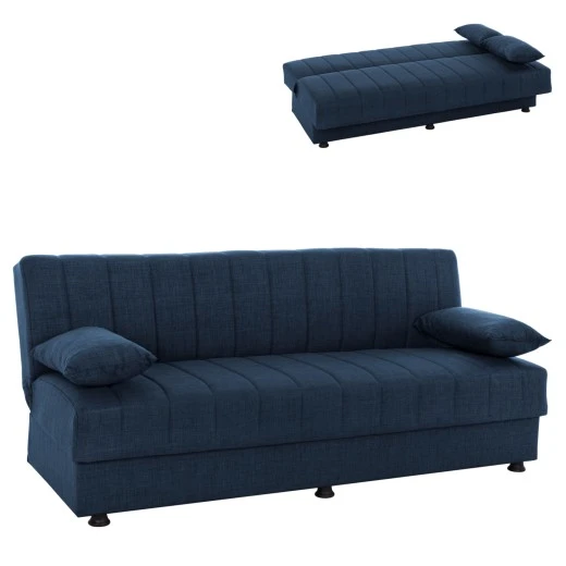 ΚΑΝΑΠΕΣ ΚΡΕΒΑΤΙ ANDRI ΤΡΙΘΕΣΙΟΣ ΜΠΛΕ HM3239.07 180x83x74Y εκ.