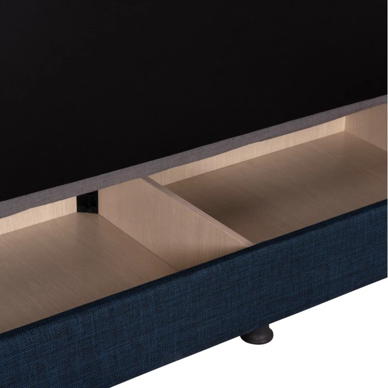 ΚΑΝΑΠΕΣ ΚΡΕΒΑΤΙ ANDRI ΤΡΙΘΕΣΙΟΣ ΜΠΛΕ HM3239.07 180x72x77 εκ.