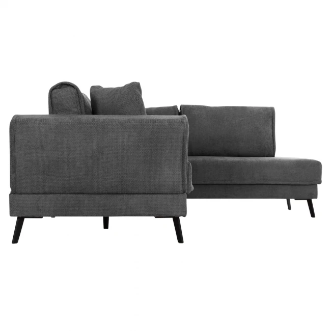 ΚΑΝΑΠΕΣ ΚΡΕΒΑΤΙ ΔΕΞΙΑ ΓΩΝΙΑ ZENORA HM3337.01R ΣΚΟΥΡΟ ΓΚΡΙ ΥΦΑΣΜΑ 303x214x80Υεκ