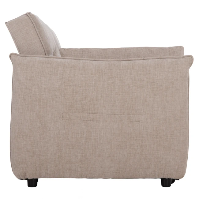 ΚΑΝΑΠΕΣ ΚΡΕΒΑΤΙ (ΓΩΝΙΑ) ΠΟΛΥΜΟΡΦΙΚΟΣ 3-ΘΕΣΙΟΣ VELAR HM3305.03 ΜΠΕΖ ΥΦΑΣΜΑ 207x90x80Υεκ.