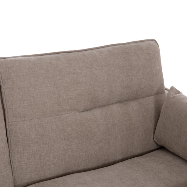 ΚΑΝΑΠΕΣ ΚΡΕΒΑΤΙ (ΓΩΝΙΑ) ΠΟΛΥΜΟΡΦΙΚΟΣ 3-ΘΕΣΙΟΣ VELAR HM3305.03 ΜΠΕΖ ΥΦΑΣΜΑ 207x90x80Υεκ.