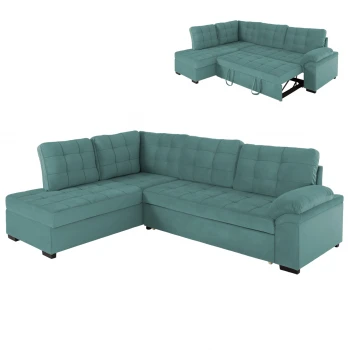 ΚΑΝΑΠΕΣ ΚΡΕΒΑΤΙ JADE HM3144.04L ΑΡΙΣΤΕΡΗ ΓΩΝΙΑ ΒΕΡΑΜΑΝ ΒΕΛΟΥΔΟ 250x80-180x73-88Υεκ.